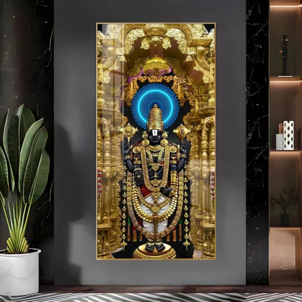 Divine Lord Vishnu Digital Wall Frame – Spiritual Elegance for Your Digital Home - Image 5