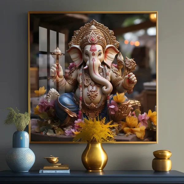 Karya Siddh Ganesh Digital Wall Art – Divine Prosperity for Your Digital Home - Image 5