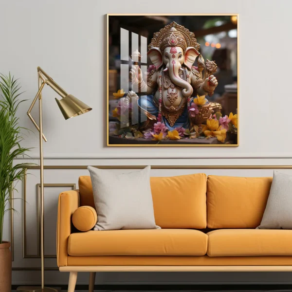Karya Siddh Ganesh Digital Wall Art – Divine Prosperity for Your Digital Home - Image 4
