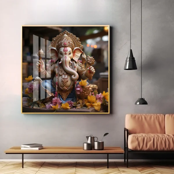 Karya Siddh Ganesh Digital Wall Art – Divine Prosperity for Your Digital Home - Image 3