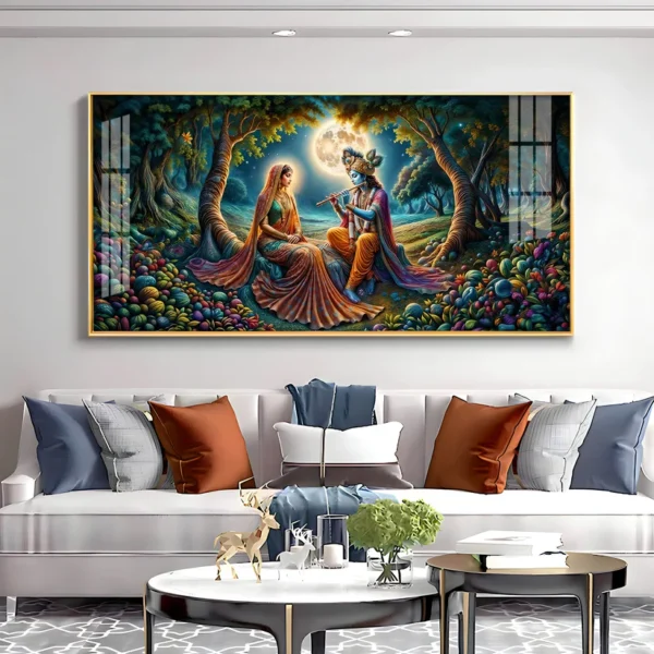 Krishna Radha Virtual Wall Frame – Divine Prosperity for Your Digital Home - Image 5