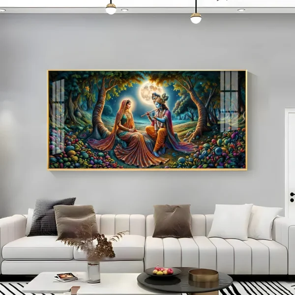Krishna Radha Virtual Wall Frame – Divine Prosperity for Your Digital Home - Image 4