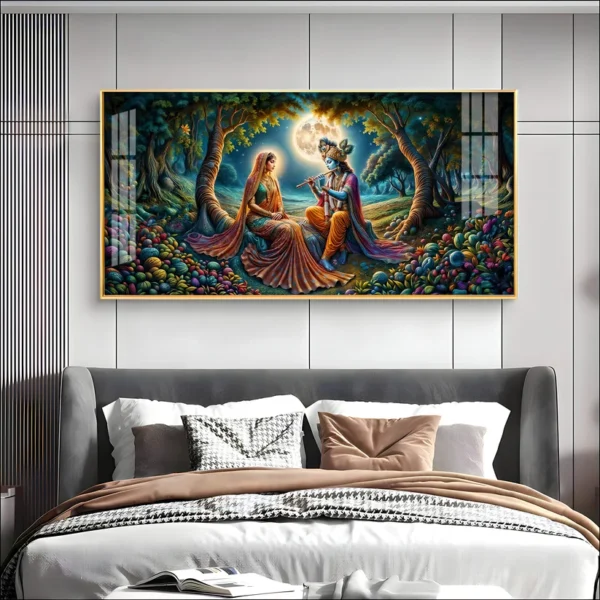 Krishna Radha Virtual Wall Frame – Divine Prosperity for Your Digital Home - Image 3