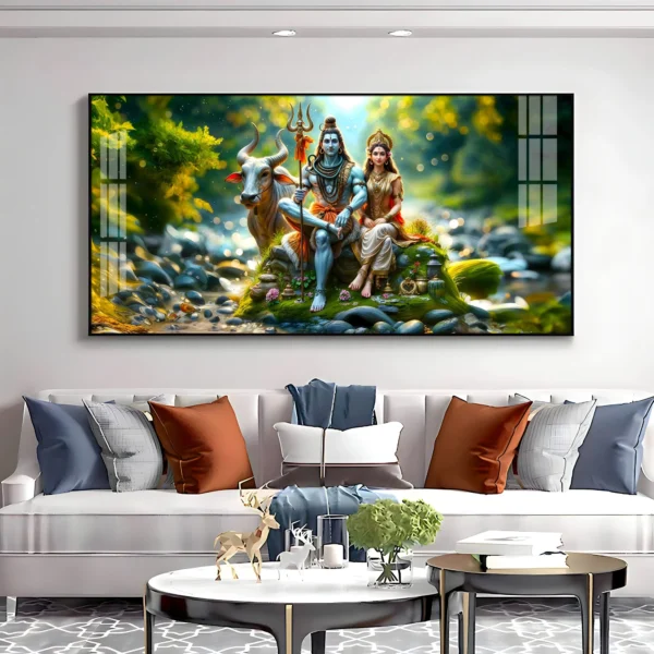 Lord Shiva and Shakti Digital Wall Art – Divine Prosperity for Your Digital Home - Image 4