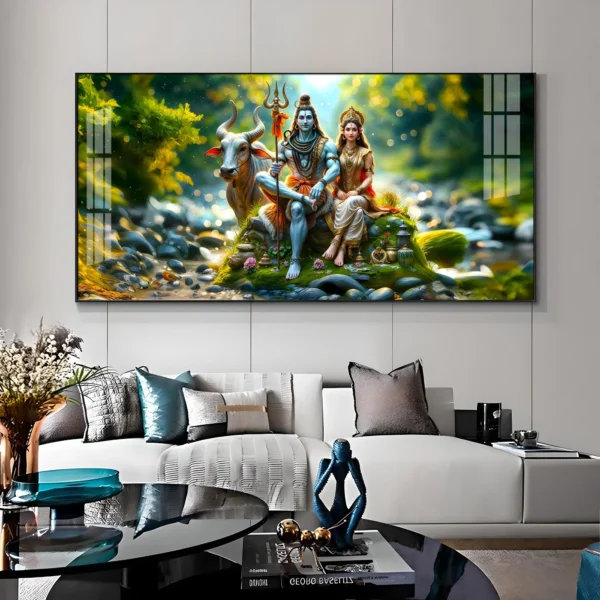 Lord Shiva and Shakti Digital Wall Art – Divine Prosperity for Your Digital Home - Image 3