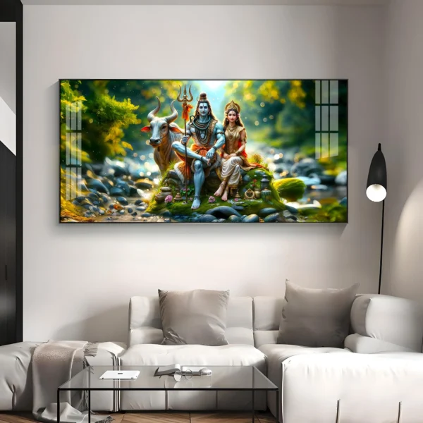 Lord Shiva and Shakti Digital Wall Art – Divine Prosperity for Your Digital Home - Image 2