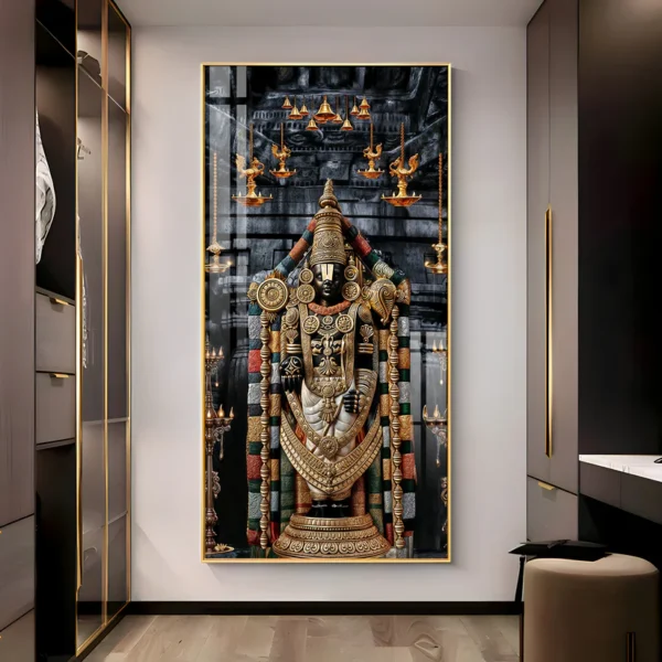 Lord Tirupati Balaji Digital Wall Frame – Divine Prosperity for Your Digital Home - Image 5