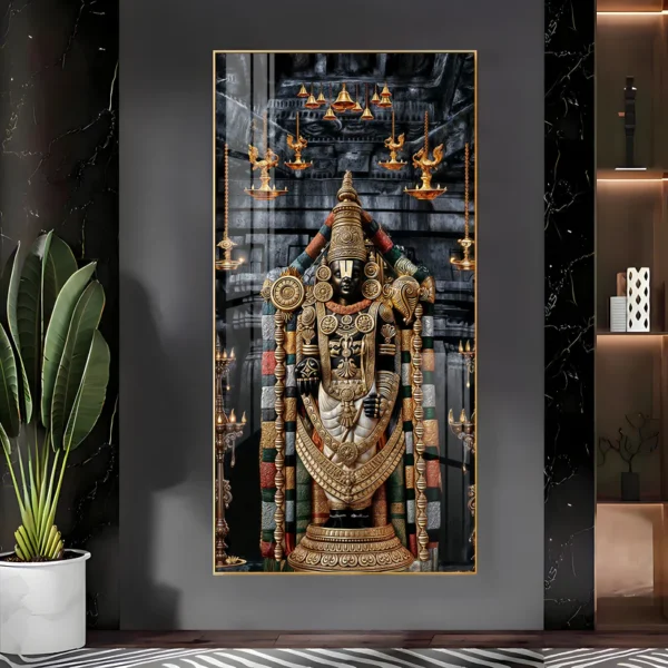 Lord Tirupati Balaji Digital Wall Frame – Divine Prosperity for Your Digital Home - Image 4