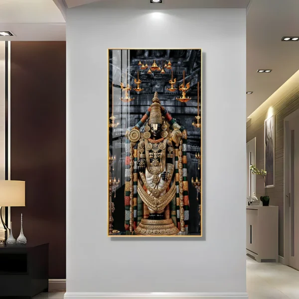 Lord Tirupati Balaji Digital Wall Frame – Divine Prosperity for Your Digital Home - Image 3
