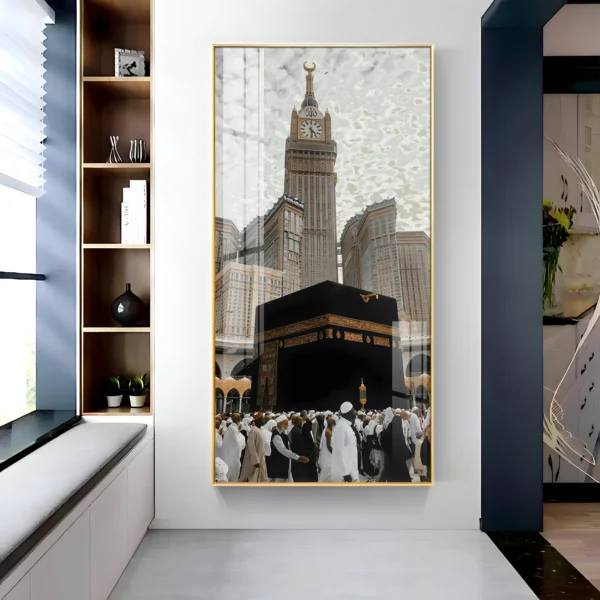 Mecca & Abraj Al-Bait Virtual Wall Art – Divine Prosperity for Your Digital Home - Image 3