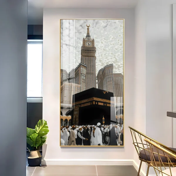 Mecca & Abraj Al-Bait Virtual Wall Art – Divine Prosperity for Your Digital Home - Image 2