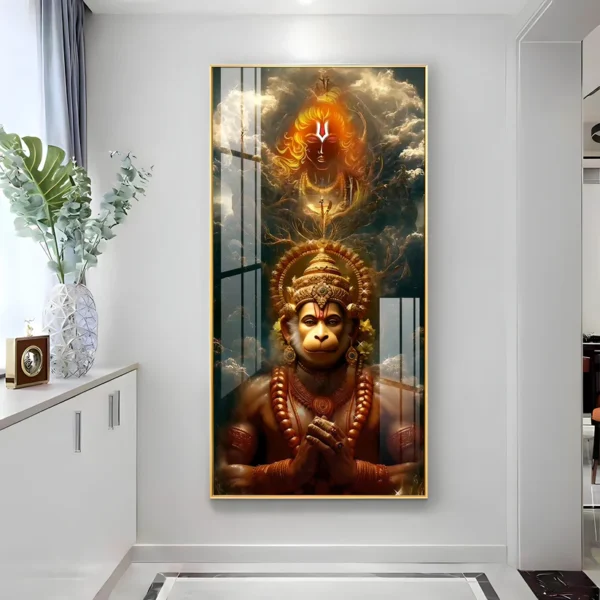 Sankatmochan Hanuman Virtual Wall Frame – Divine Prosperity for Your Digital Home - Image 3