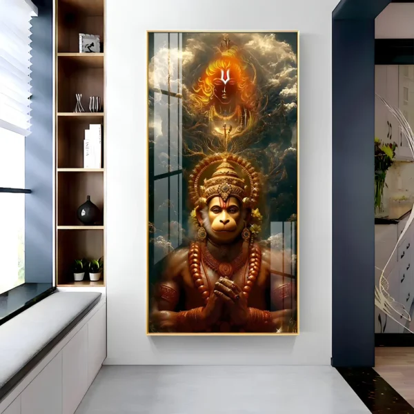Sankatmochan Hanuman Virtual Wall Frame – Divine Prosperity for Your Digital Home - Image 2