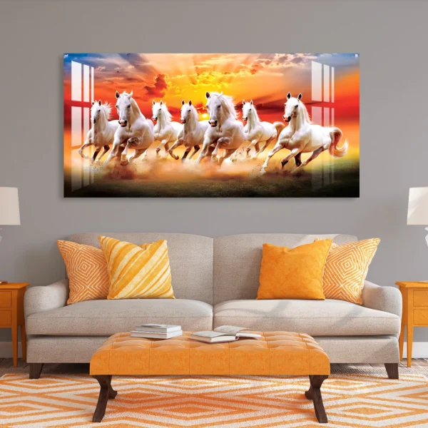 Seven Running Horses Virtual Wall Art – Divine Prosperity for Your Digital Home - Image 4
