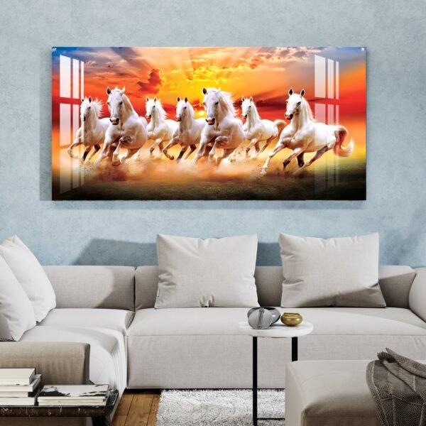 Seven Running Horses Virtual Wall Art – Divine Prosperity for Your Digital Home - Image 2