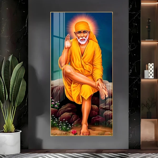Shirdi Sai Baba Virtual Wall Art – Divine Prosperity for Your Digital Home - Image 3