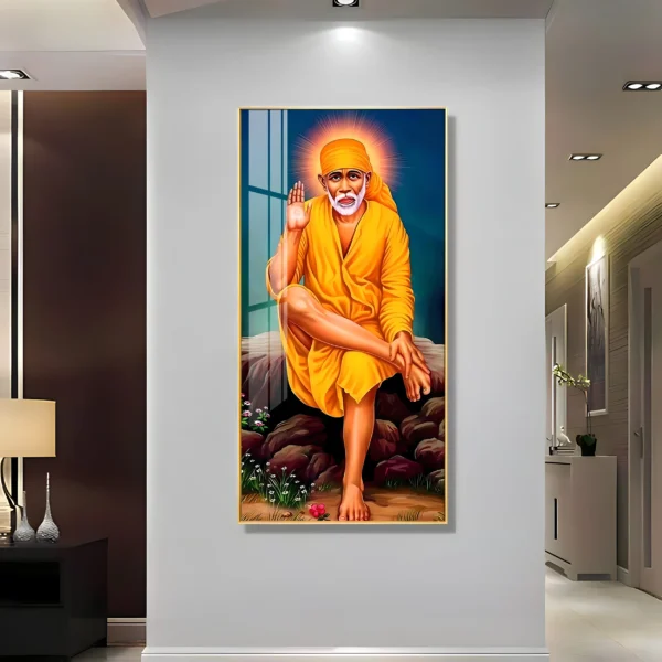 Shirdi Sai Baba Virtual Wall Art – Divine Prosperity for Your Digital Home - Image 2