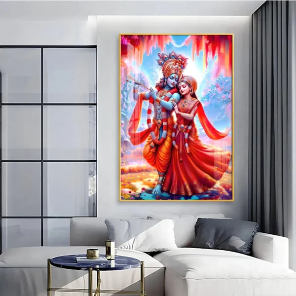 Shri Radha Krishna Virtual Wall Art – Divine Prosperity for Your Digital Home - Image 4