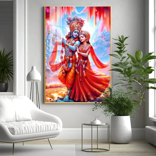 Shri Radha Krishna Virtual Wall Art – Divine Prosperity for Your Digital Home - Image 3